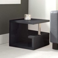 Black High Gloss Side Table- Artemis Range