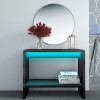 High Gloss Black Console Table with LED Lighting - Tiffany Range