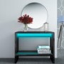High Gloss Black Console Table with LED Lighting - Tiffany Range