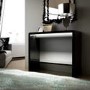 High Gloss Black Console Table with LED Lighting - Tiffany Range