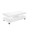 Large White Gloss LED Coffee Table - Tiffany
