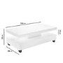 White Gloss Coffee Table with LED - Tiffany