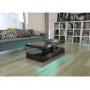 Tiffany Black High Gloss Rectangular Coffee Table with LED Lighting   