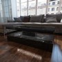 Tiffany Black High Gloss Rectangular Coffee Table with LED Lighting   