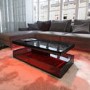 GRADE A1 - Tiffany Black High Gloss Rectangular Coffee Table with LED Lighting