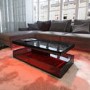 Tiffany Black High Gloss Rectangular Coffee Table with LED Lighting   