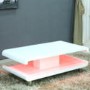 Gloss White Coffee Table with LED Lighting - Tiffany