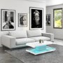 Gloss White Coffee Table with LED Lighting - Tiffany