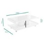 Gloss White Coffee Table with LED Lighting - Tiffany