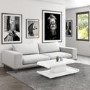 Gloss White Coffee Table with LED Lighting - Tiffany