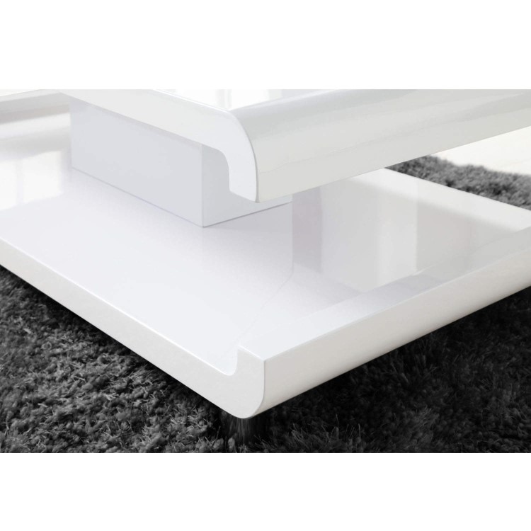Gloss White Coffee Table with LED Lighting - Tiffany