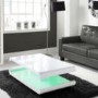 Gloss White Coffee Table with LED Lighting - Tiffany