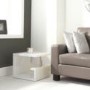 Artemis High Gloss White Side Table 