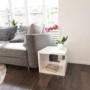 Artemis High Gloss White Side Table 