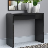 Narrow Black Gloss Console Table - Tiffany