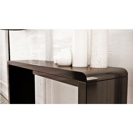 Narrow Black Gloss Console Table - Tiffany