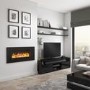 High Gloss Black Coffee Table with LED Lighting - Tiffany Range