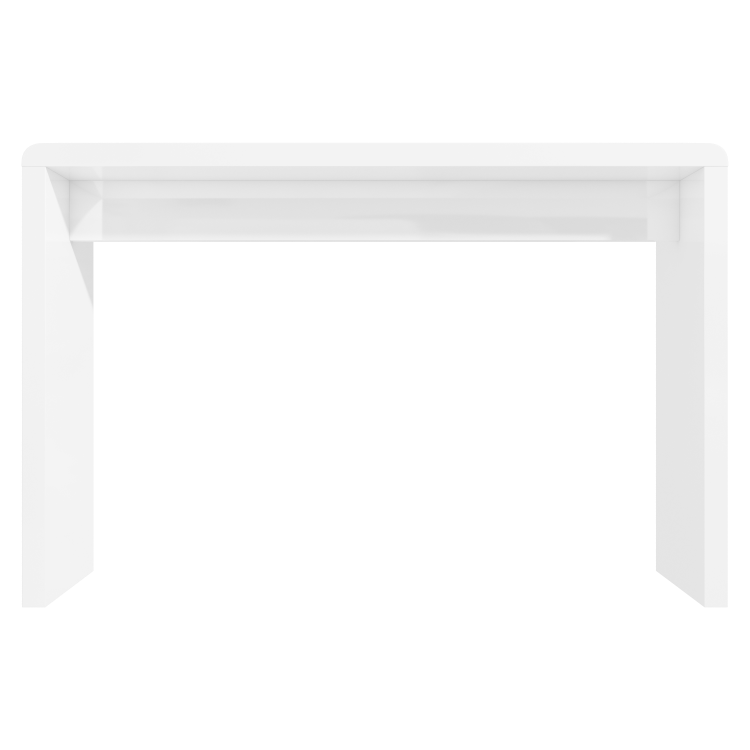 Large White High Gloss Console Table - Tiffany