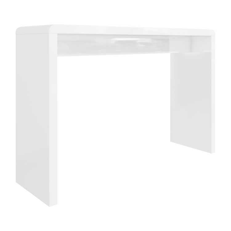 Large White High Gloss Console Table - Tiffany