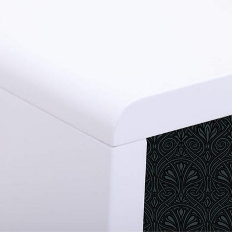 Large White High Gloss Console Table - Tiffany