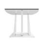 Glass Coffee Table with White Gloss Stand - Tiffany