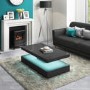 High Gloss Grey Coffee Table with LED lighting - Tiffany Range