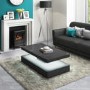 High Gloss Grey Coffee Table with LED lighting - Tiffany Range