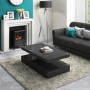 High Gloss Grey Coffee Table with LED lighting - Tiffany Range