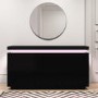Black High Gloss Sideboard with LED Lights - Vivienne