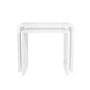 Set of 2 Nest of Tables in White High Gloss - Tiffany