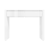 White High Gloss Console Table with Drawers - Tiffany