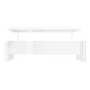 Lift Top Storage Gloss Coffee Table in White - Tiffany