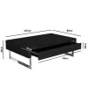 Black Gloss Coffee Table with Storage Drawers - Evoque