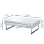 White Gloss Coffee Table with Storage Drawers - Evoque