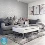 White Gloss Coffee Table with Storage Drawers - Evoque