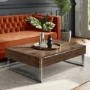 Large Walnut Effect Coffee Table with Drawer - Tiffany
