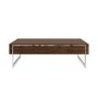 Large Walnut Effect Coffee Table with Drawer - Tiffany