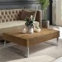 Large Oak Effect Coffee Table with Drawer - Tiffany