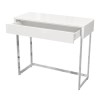 Small White High Gloss Console Table with Drawer - Tiffany