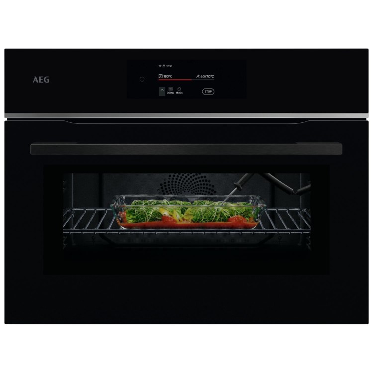 AEG 8000 Series MealAssist Built-In Combination Microwave Oven - Black