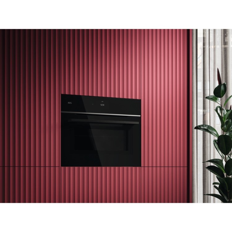 AEG 8000 Series MealAssist Built-In Combination Microwave Oven - Black