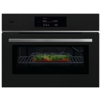 AEG 8000 Series MealAssist Built-In Combination Microwave Oven - Matt Black AEG 8000 Series MealAssist Built-In Combination Microwave Oven - Matt Black