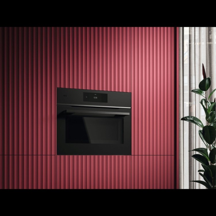 AEG 8000 Series MealAssist Built-In Combination Microwave Oven - Matt Black