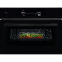 AEG 9000 Series CombiQuick Built-In Combination Microwave Oven - Black AEG 9000 Series CombiQuick Built-In Combination Microwave Oven - Black