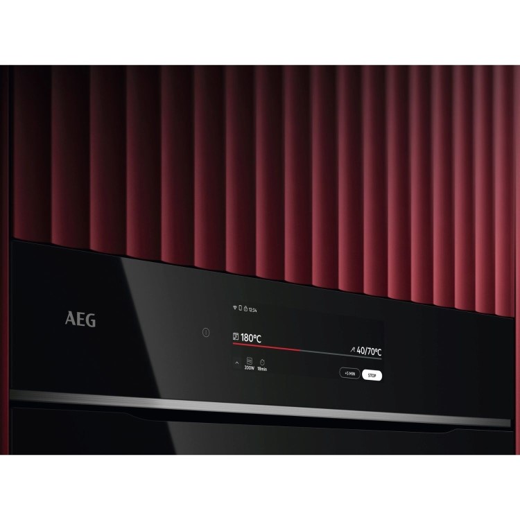 AEG 9000 Series CombiQuick Built-In Combination Microwave Oven - Black