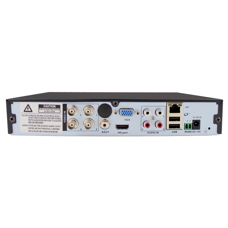 GRADE A1 - electriQ CCTV System - 4 Channel 1080p DVR with 4 x 1080p Bullet Cameras & 1TB HDD
