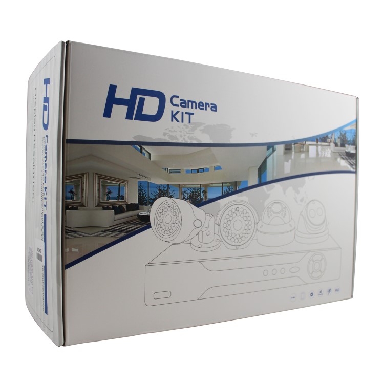 electriQ CCTV System - 4 Channel 1080p DVR with 4 x 1080p Bullet Cameras - Hard Drive Required