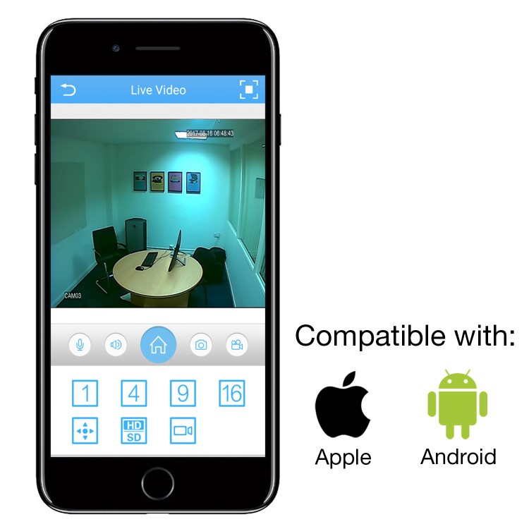 electriQ CCTV System - 4 Channel 1080p DVR with 4 x 1080p Bullet Cameras & 2TB HDD
