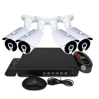 electriQ CCTV System - 8 Channel 1080p DVR with 4 x 720p Bullet Cameras & 2TB HDD