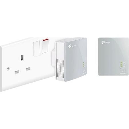 Box Opened TP-Link AV500 500Mbps 1 Port Powerline Adapter - 2 Pack